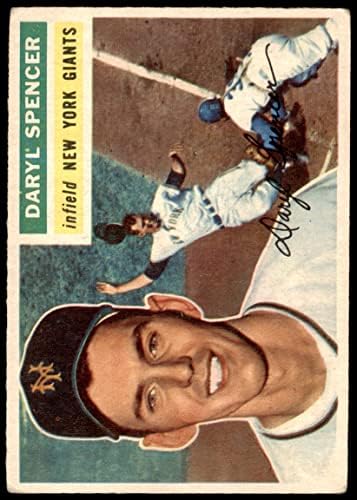 1956 Topps 277 Карл Спенсър Ню Йорк Джайентс (Бейзболна картичка) VG Джайънтс