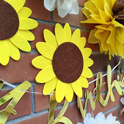 Mybbshower Пухкава Стикери за стена под формата на Слънчоглед, 3D Декор на Цветя за Украса на Дома, Детска Стая,