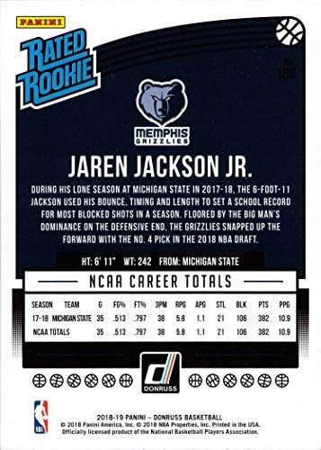 2018-19 Панини Donruss Баскетбол #188 Джарен Джексън - младши Карта начинаещ