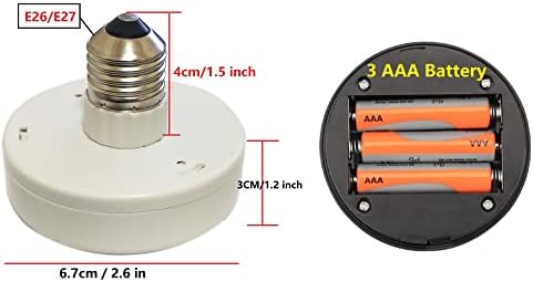 2 Опаковки електрически Крушки, работещи на батерии, с дистанционно управление за осветителни тела без електричество,