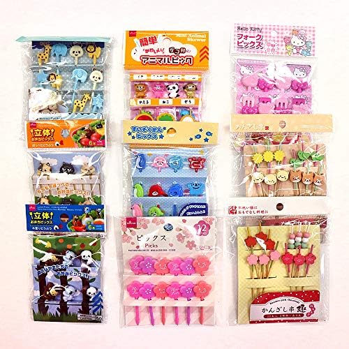 10 опаковки от различни продукти за декорация на Bento за деца оригиналния набор от случайна сортиране на Японския