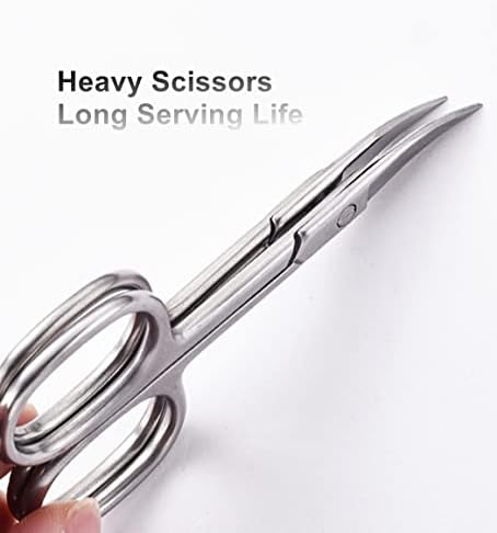 Прецизна Извити Ножици за грижа за косата с гребен за мъже / Професионален Набор от Козметични Ножици за окосмяване