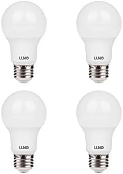 Led лампа LUNO A19 с регулируема яркост, 5,5 W (еквивалент на 40 Вата), 450 Лумена, 4000 До (неутрално бяла), Средна база (E26), UL & ENERGY STAR (комплект от 4 теми)