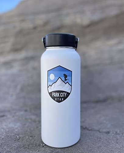 Парк Сити, Юта Ски Снежна планина 3-инчов стикер (Водоустойчив винил стикер за кола, бутилки с вода, лаптоп,