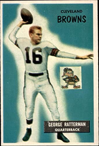 1955 Боуман 150 Джордж Раттерман Cleveland Browns-FB (Футболна карта) EX/MOUNT Browns-FB Нотр-Дам