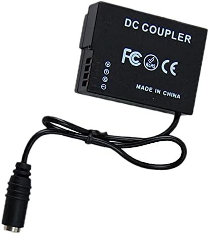 Комплект HQRP захранващ Адаптер ac адаптер и конектор dc Работи с дигитален фотоапарат Panasonic Lumix DMC-G7
