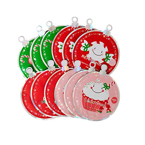 SpaLife Коледен Пълнител за Отглеждане Овлажнители, Разглаживающие, Освежаващи, използвано за Почистване на Кожата Маски За Лице 12 опаковки