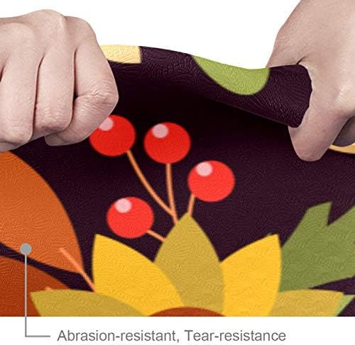 Дебела подложка за йога Siebzeh в есенната Реколта стил Премиум-клас, в екологично Чист Гумена подложка за здраве