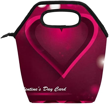 Дамски Чанта за обяд GUEROTKR, Кутия за Обяд за Мъже, Дамски Кутия за Обяд, Червено модел във формата на сърце за Свети Валентин