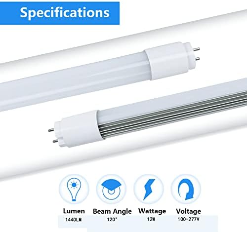 Sokply 2-подножието led крушка 12 W 5000 До клиенти лампа Т8 1440Lum с матирана леща, подмяна флуоресцентни