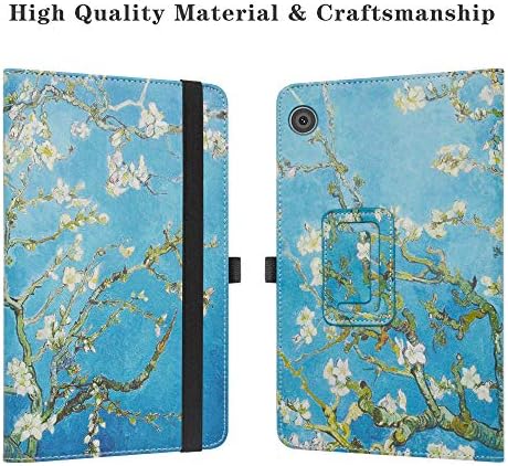 LiuShan, Съвместим с калъф Huawei MatePad Т8, Тънък Сгъваем калъф-поставка от изкуствена кожа за таблет Huawei