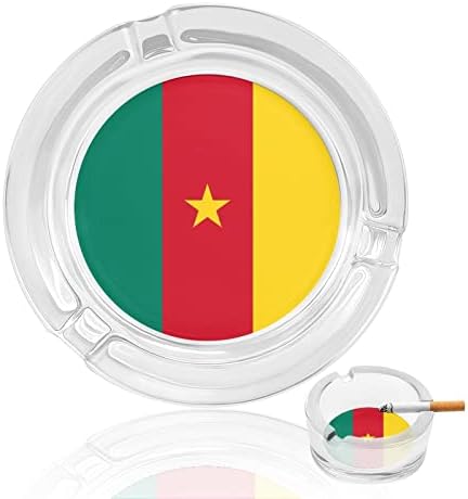 Знаме На Камерун Цигари Стъклени Пепелници През Цялата Титуляр За Пушачи Пепелник За Декорация На Дома Плотове На Хотела