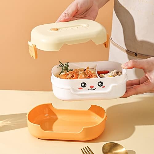 Контейнер за Bento Купа за Спагети за бързо приготвяне Контейнер За Съхранение на храна с Голям Капацитет Оранжево