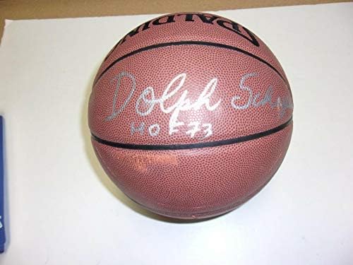 Dolph Schayes Nationals,hof 73, последният баскетболист, подписан от Jsa / coa - Баскетболни топки с автографи
