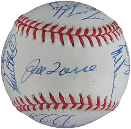 1998 Бейзбол екип на Янкис ОАЛ (26) Подписа бейзболни топки WS Champs Джитър / Ривера Щайнер - Бейзболни топки с автографи