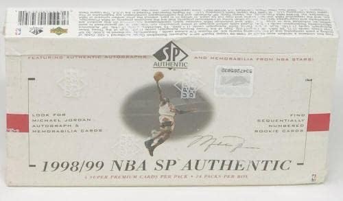 1998-99 г. Автентично баскетболно кутия на горната палуба SP (Йордания Auto?) - Баскетболни топки с автографи