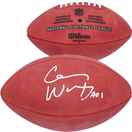 Карсън Венц Индианаполис Колтс С Автограф на Уилсън Дюк Пълноцветен Професионален Футбол - Футболни топки С