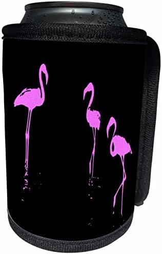 3. Нанесете минималистичен силует три фламинго розов цвят, в опаковки за бутилки-охладител (cc-361032-1).