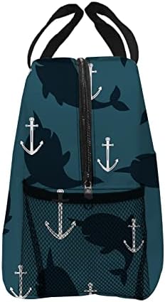ARTYYBBG Ocean Sea Anchor Множество Чанта за Обяд за Жени и Мъже, Модни Изолационни Обяд Кутии, Торбички тоут