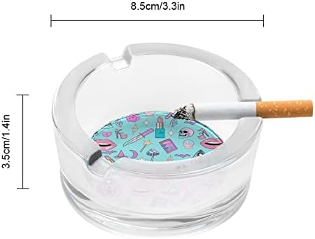 Девчачий Пастелно Ведьмин Готически Модел Цигари Стъклени Пепелници През Цялата Титуляр За Пушачи Пепелник За