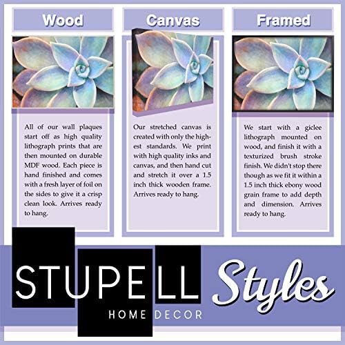 Коте Stupell Industries Изтрива Стенно Платно на растянутом платно, с гордост Произведено в САЩ