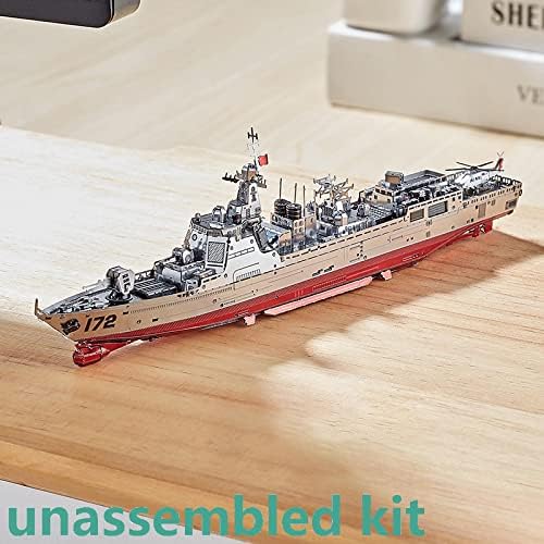 NATEFEMIN 1: 1000 Мащаба на 3D Метални Корабни комплекти C22210 055 Модел разрушителя, Монолитен под налягане Модел на кораба за събиране (комплект в разглобено формата)