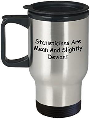 Статистик Счетоводител Кафеена Чаша За пътуване Най-Забавната Уникална Статистика Чаена Чаша е Идеална Идея