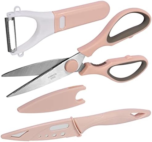 Комплект кухненски ножици, Домакински ножици за тежки условия на работа, Ножица за месо, птици, Съдържа ножици,