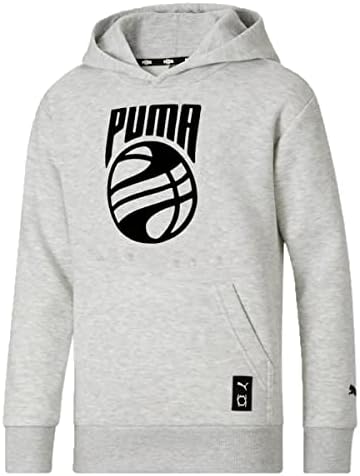 PUMA Youth Boys Баскетбол Графичен Усилвател мек вълнен плат Пуловер С Качулка