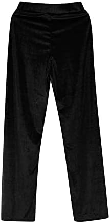 MIASHUI Дамски Панталони с джобове, Ежедневни Памучни Дамски Панталони със Средна дължина, Обикновен Дамски
