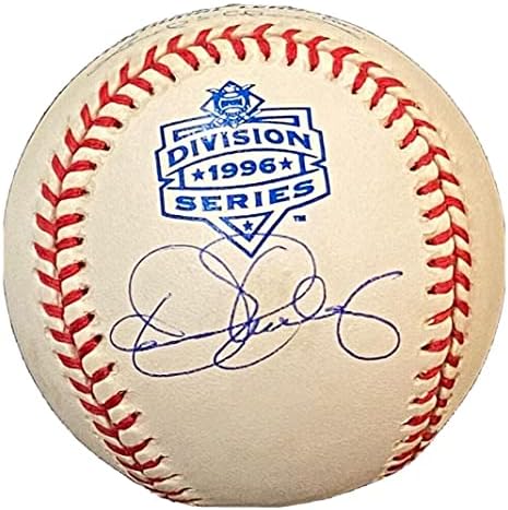 Денис Экерсли подписа РЯДКО Бейзбол лого Серия 1996 Дивизия JSA Свидетел L @@K - Бейзболни Топки с Автографи