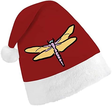 Коледна шапка със сладък стрекозой, удобна класическа коледна шапка за възрастни Унисекс коледно парти