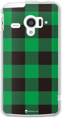 Втора кожа в клетката Бъфало Зелен цвят (прозрачни) Дизайн на влага/за телефон AQUOS Zeta SH-06E/docomo DSH06E-PCCL-277-Y309