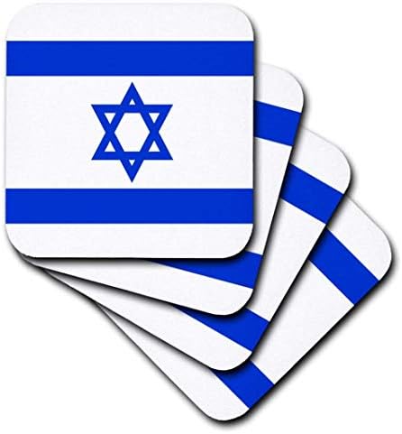 Триизмерен принт Гордите хартата на Израел - Меки подложки, комплект от 8 броя (CST_204040_2)