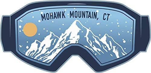 Спомен Mohawk Mountain Connecticut Ски Приключения с Размер Около 5 х 2,5 Инча с Изпъкнали очи на Магнит за