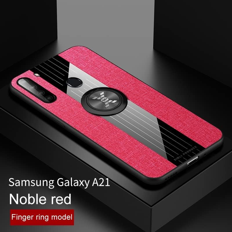 Защитно кобур, съвместима с калъф Samsung Galaxy A21, с магнитна поставка на 360 °, Мултифункционален калъф