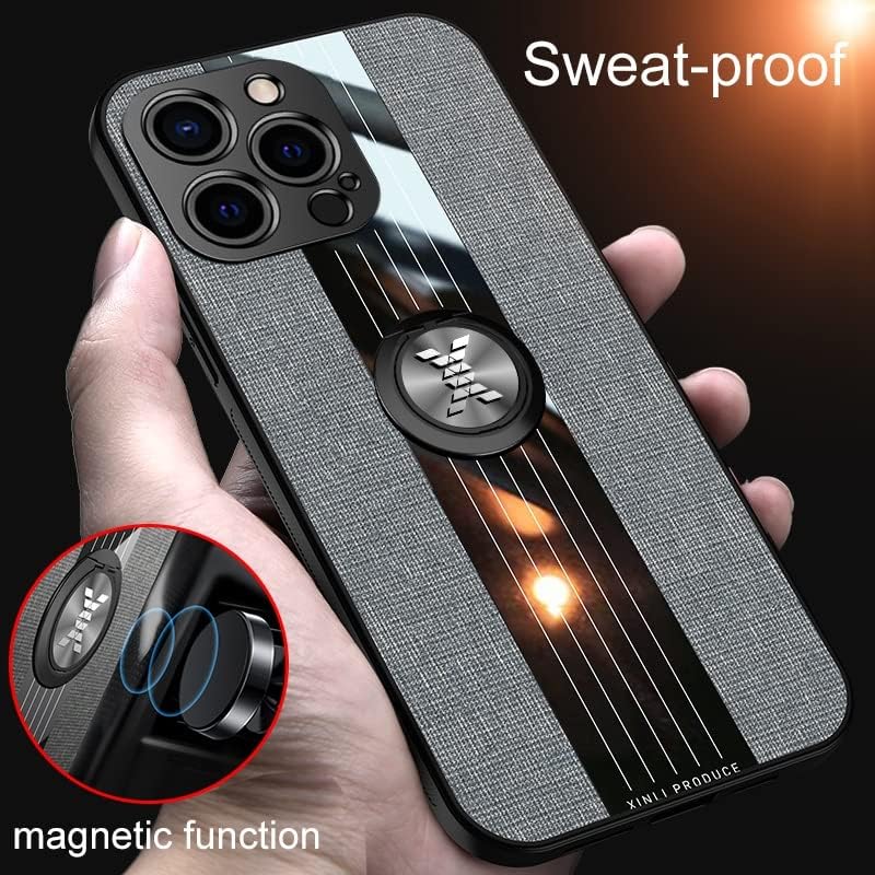 Защитно кобур, съвместима с калъф iPhone 13 Pro, с магнитна поставка на 360 °, Мултифункционален калъф от текстурирани