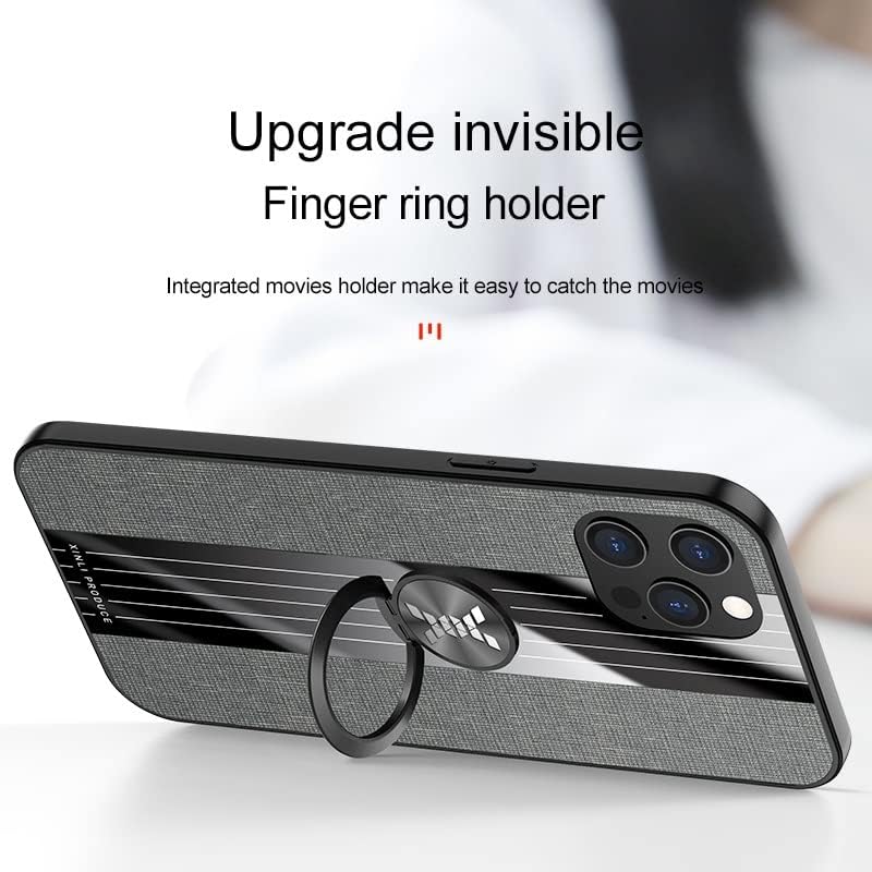 Защитно кобур, съвместима с калъф iPhone 12 Pro Max, с магнитна поставка на 360 °, Мултифункционален калъф от