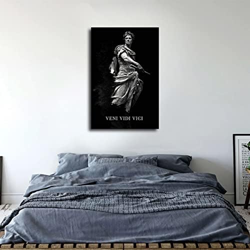 Julius Caesar Veni Vidi Vici Плакат Платно Картина Принт Готина Стенни Художествена Картина Всекидневна Домашна