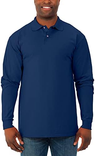 Мъжки ризи Поло Jerzees с дълъг ръкав, които са Устойчиви на петна SpotShield, Размери S-2X