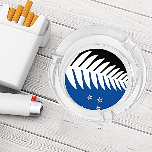 Сребърен Флаг Папрат Банер Пепелник За Пушачи Стъклена Цигара, Пепелник За Пури, Изработен По Поръчка Титуляр