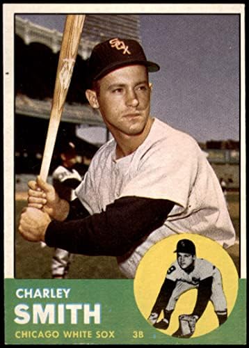1963 Топпс 424 Чарли Смит Чикаго Уайт Сокс (бейзболна картичка), БИВШ играч на Уайт Сокс