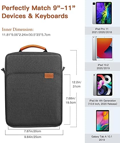 Чанта-калъф за таблет MoKo 9-11 см Подходящ за iPad air 5 10,92022, iPad Pro 11 M2 2022-2018, iPad 10th 10,9,