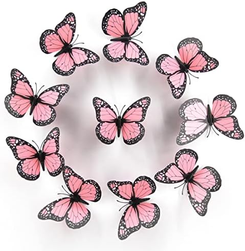 3D Стикери За стена с Пеперуди Монарх Пеперуди Вечерни Бижута Изкуствена Магнитна Пеперуда Декор на Детска Стая,