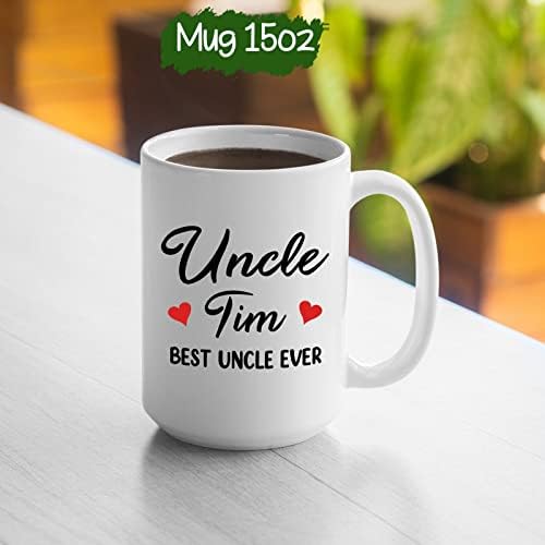 Чаши за кафе Uncles - Индивидуални чаши Best Uncles с име - Персонални кафеена чаша Uncles - Подарък за чаши