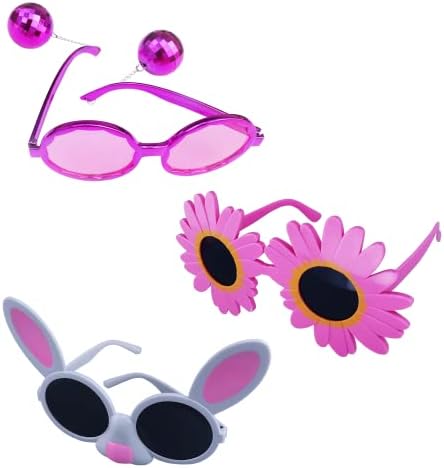TD.IVES 12 Опаковки Забавни Слънчеви очила за Партита, Нови Забавни Очила, Готини Облекло Маска за възрастни,