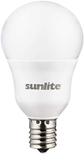 Крушка Sunlite 41409-СУ LED A15, 6 W (еквивалент на 40 Вата), Мидълуер основа (E17), 480 Лумена, с регулируема яркост, Матирано покритие, посочена в ETL, 6 броя, Топъл бял 3000 До