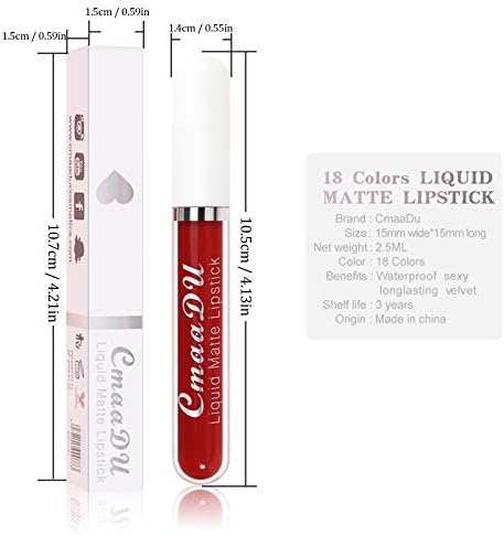 BLMIEDE Силен Хидратиращ Гланц за устни Sexy Makeup Дамски Червило 18Colo Beauty Lipstick Tower28 (3-Q, един размер)