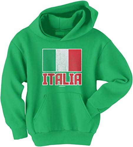 Младежки hoody с качулка Threadrock Big Boys 'Flag of Italia
