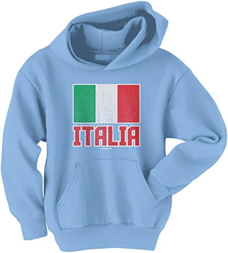 Младежки hoody с качулка Threadrock Big Boys 'Flag of Italia